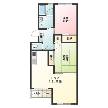 阿波富田駅 徒歩18分 3階の物件間取画像